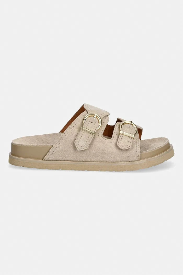 Gant zapatillas de mujer destalonadas de ante con puntera abierta Mardale
