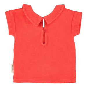 Piupiuchick - Camiseta de algodón orgánico Amour Eponge | Roja