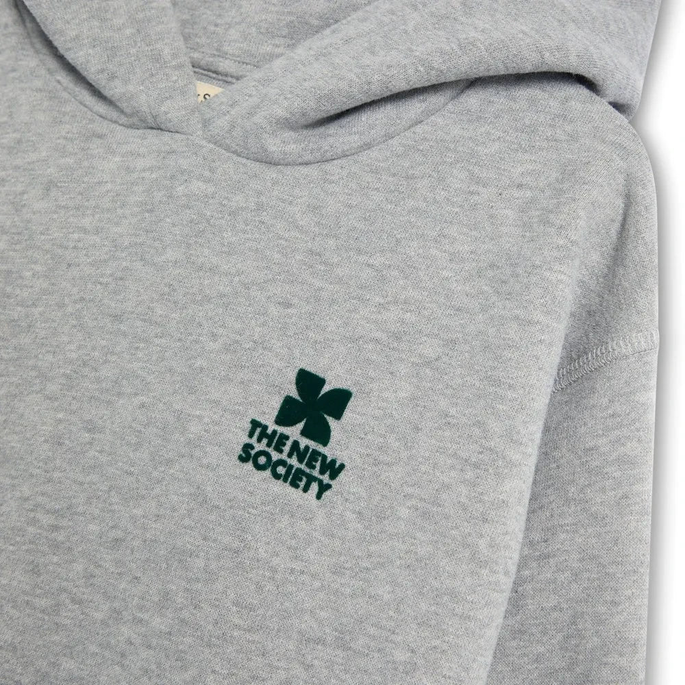 La nueva sociedad - Sudadera con capucha con el logo de TNS | Gri