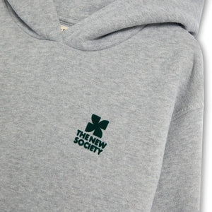 La nueva sociedad - Sudadera con capucha con el logo de TNS | Gri