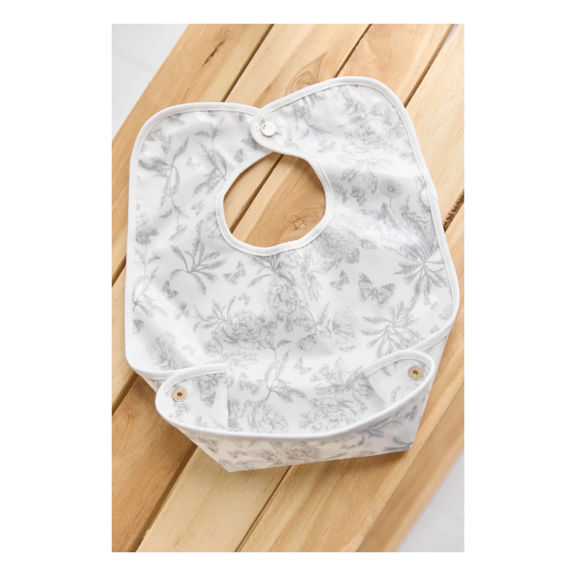 Tartine et Chocolat - Babero con estampado Toile de Jouy | Gris