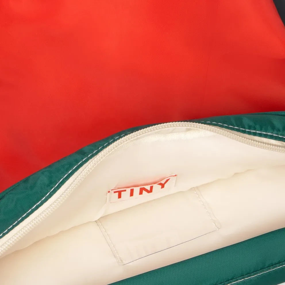 Tinycottons - Mochila con bloques de color | Roja