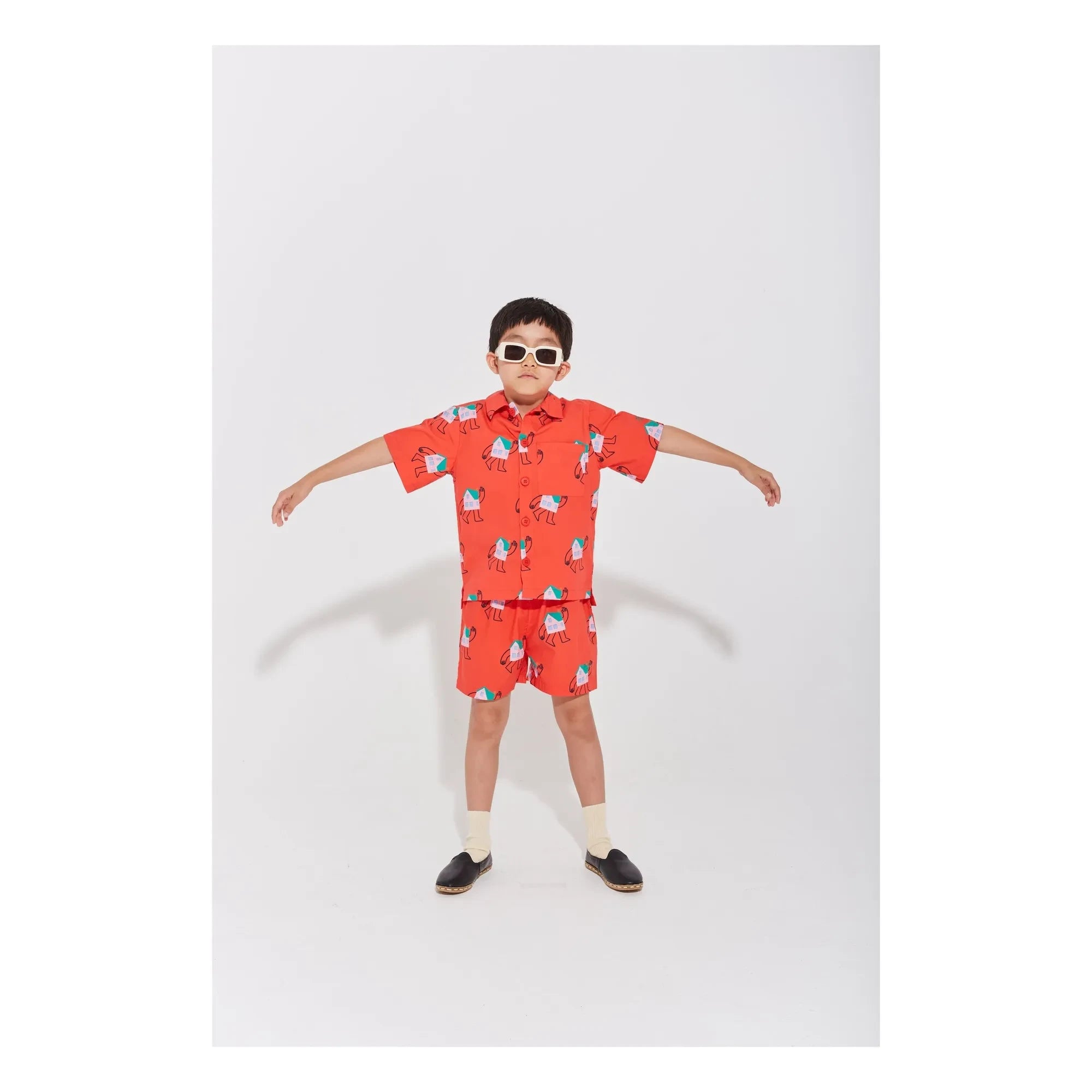 Wynken - Shirt Houses | Rojo