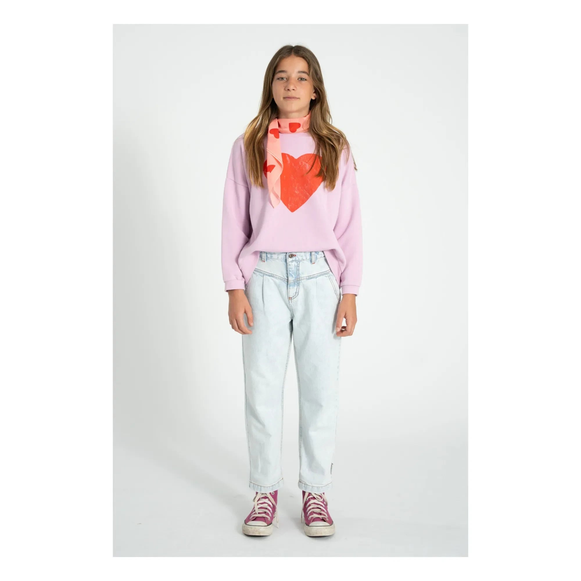 Piupiuchick - Sudadera Love de Algodón Orgánico | Rosa