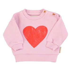 Piupiuchick - Sudadera Love de Algodón Orgánico | Rosa