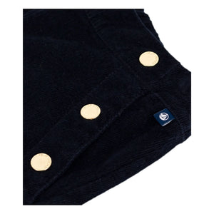 Petit Bateau - Pantalones Bridge de pana de canalé | Azul noche