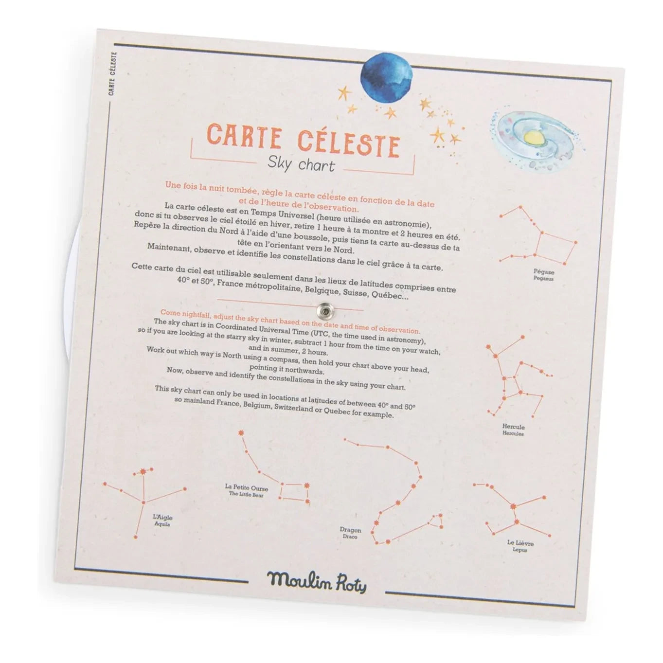 Moulin Roty - Mapa celeste - Le jardin du Moulin | Azul