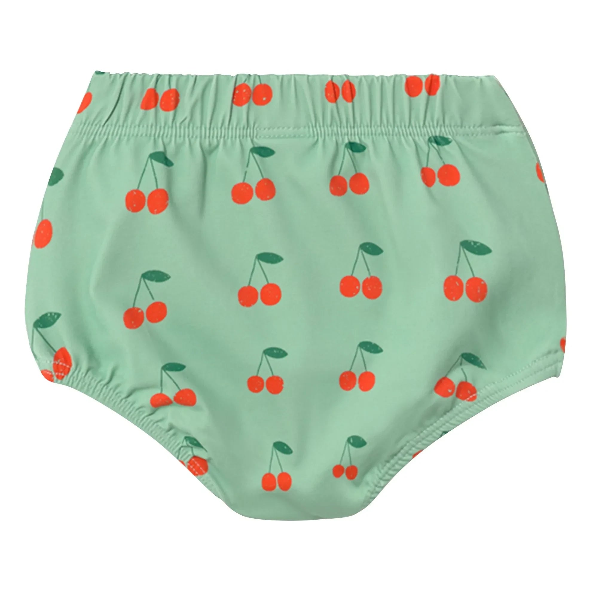 Tinycottons - Braguita de bikini cerezas | Agua verde