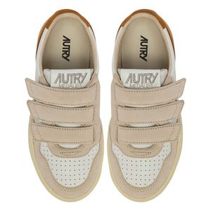 Autry - Zapatillas deportivas bajas de ante tricolor Kidstripes para niños | Camel