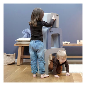 BObles - Mueble escalador oso hormiguero de EVA | Azul