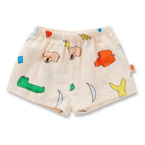 Halcyon Nights - Pantalones cortos de animales | Crudo