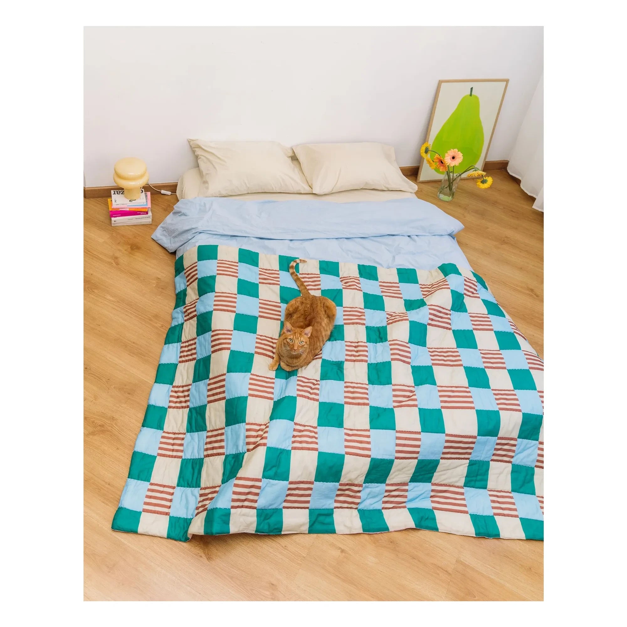 Tarta Gelatina - Manta reversible Playground | Verde