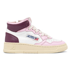 Autry - Zapatillas deportivas de cuero de media caña Medalist bicolor para niños | Rosas