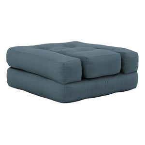 Karup Design - Puf cúbico para niños | Azul petróleo