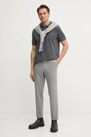 Camiseta de algodón para hombre con cuello tipo Gant