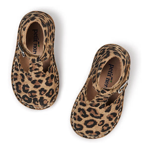 Petit Nord - Braguita con estampado de leopardo y barra en T | Marrón