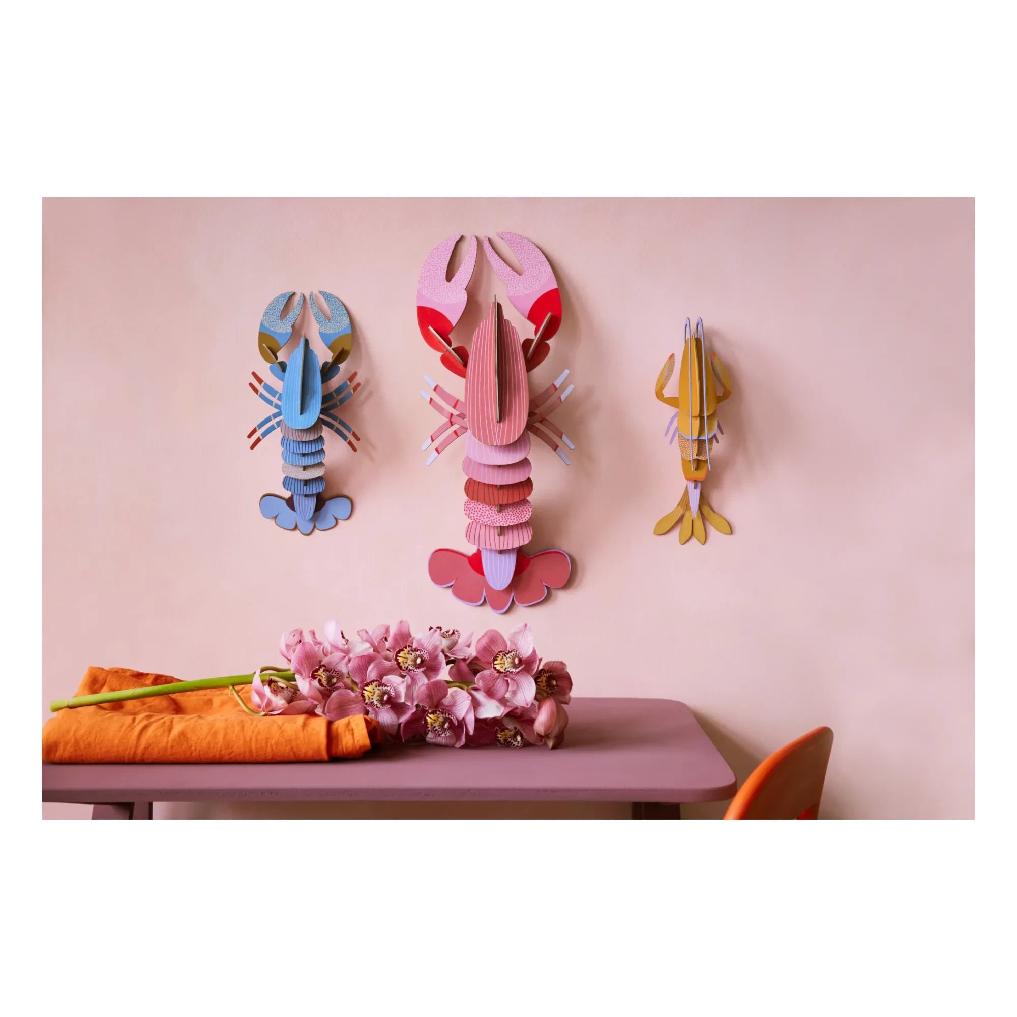 Studio Roof - Decoración de Pared de Lujo Langosta | Rosa