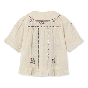 Fliink - Blusa de flores Dobby | Crudo