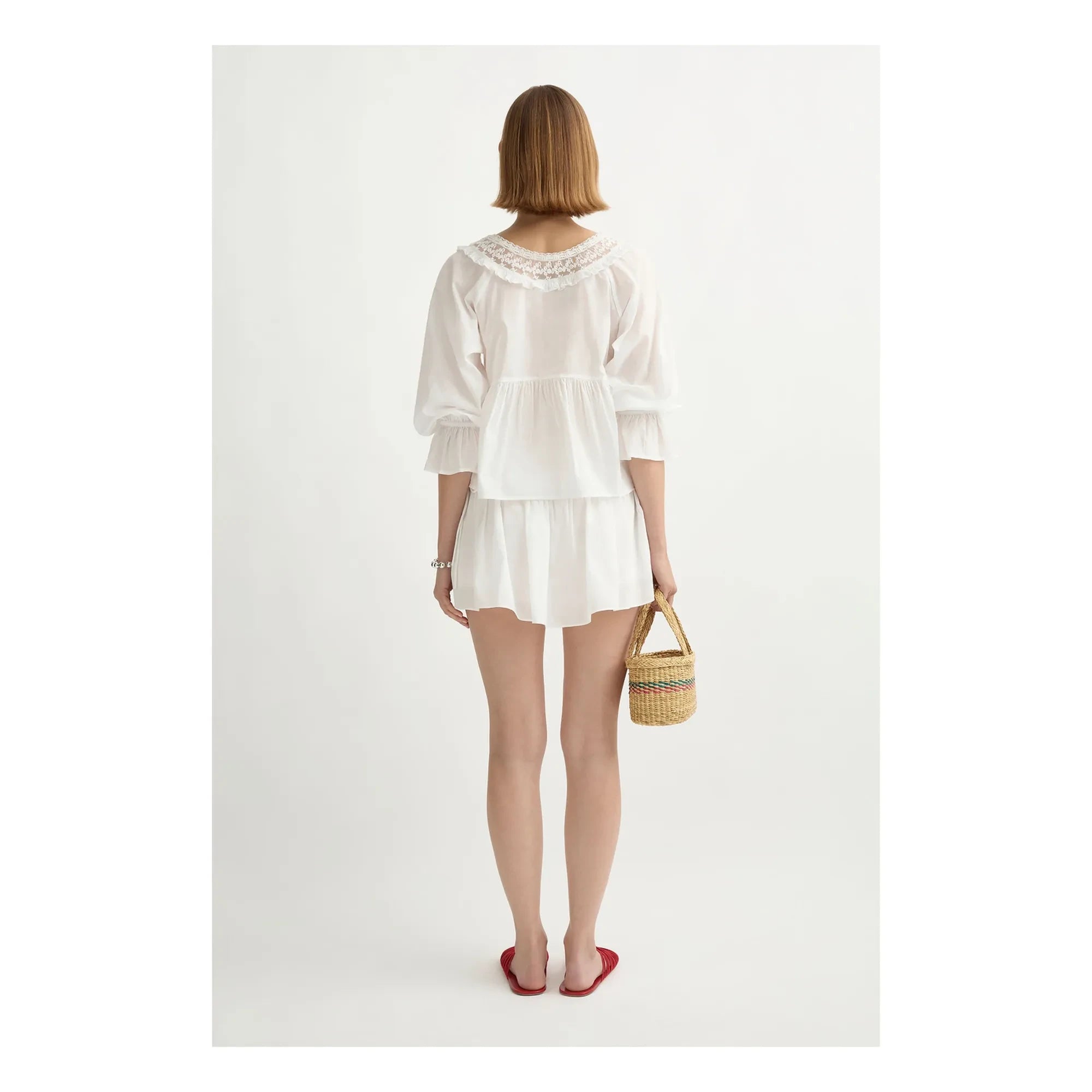 Posse - Blusa de algodón Danielle | Blanco