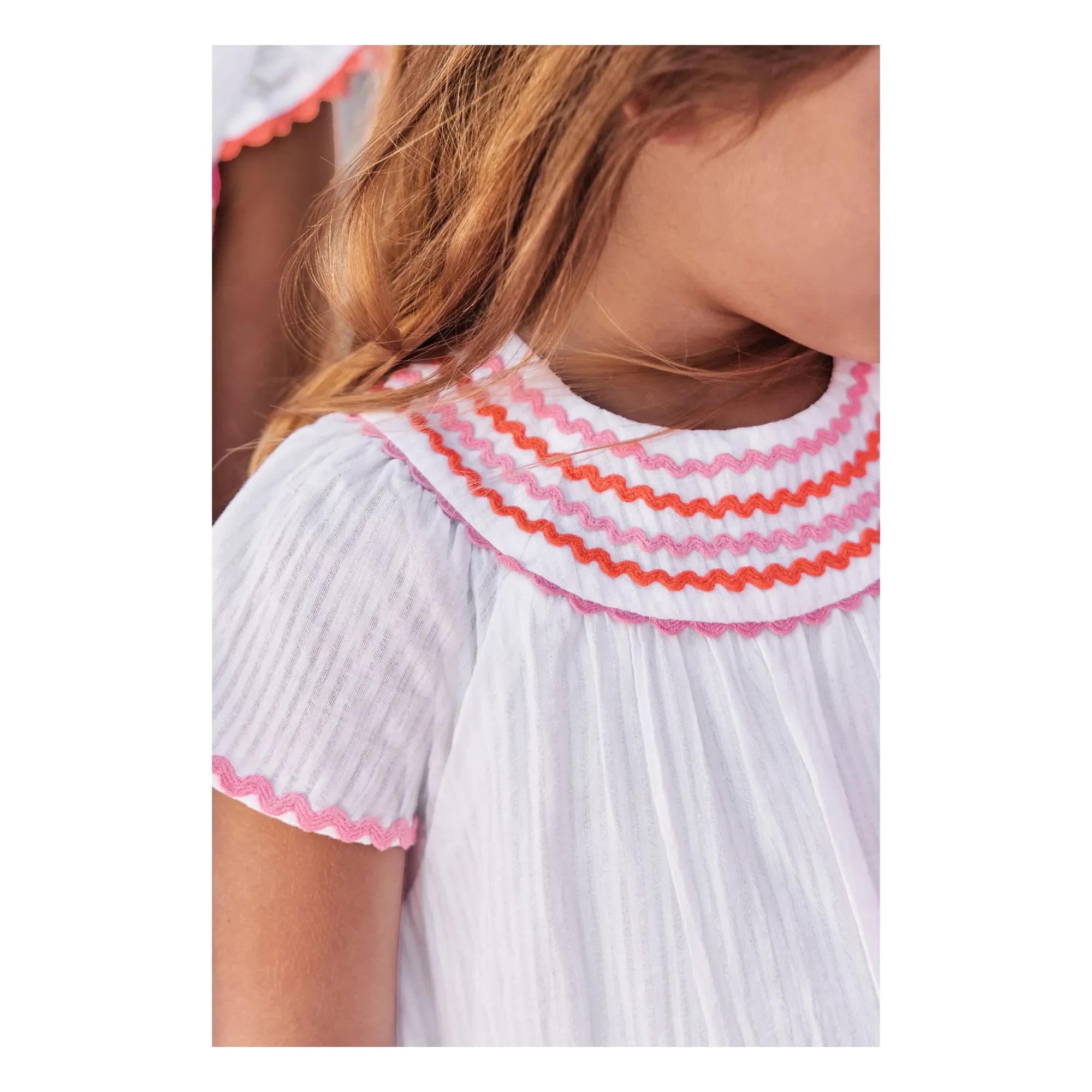 Tartine et Chocolat - Vestido Fruncido | Blanco