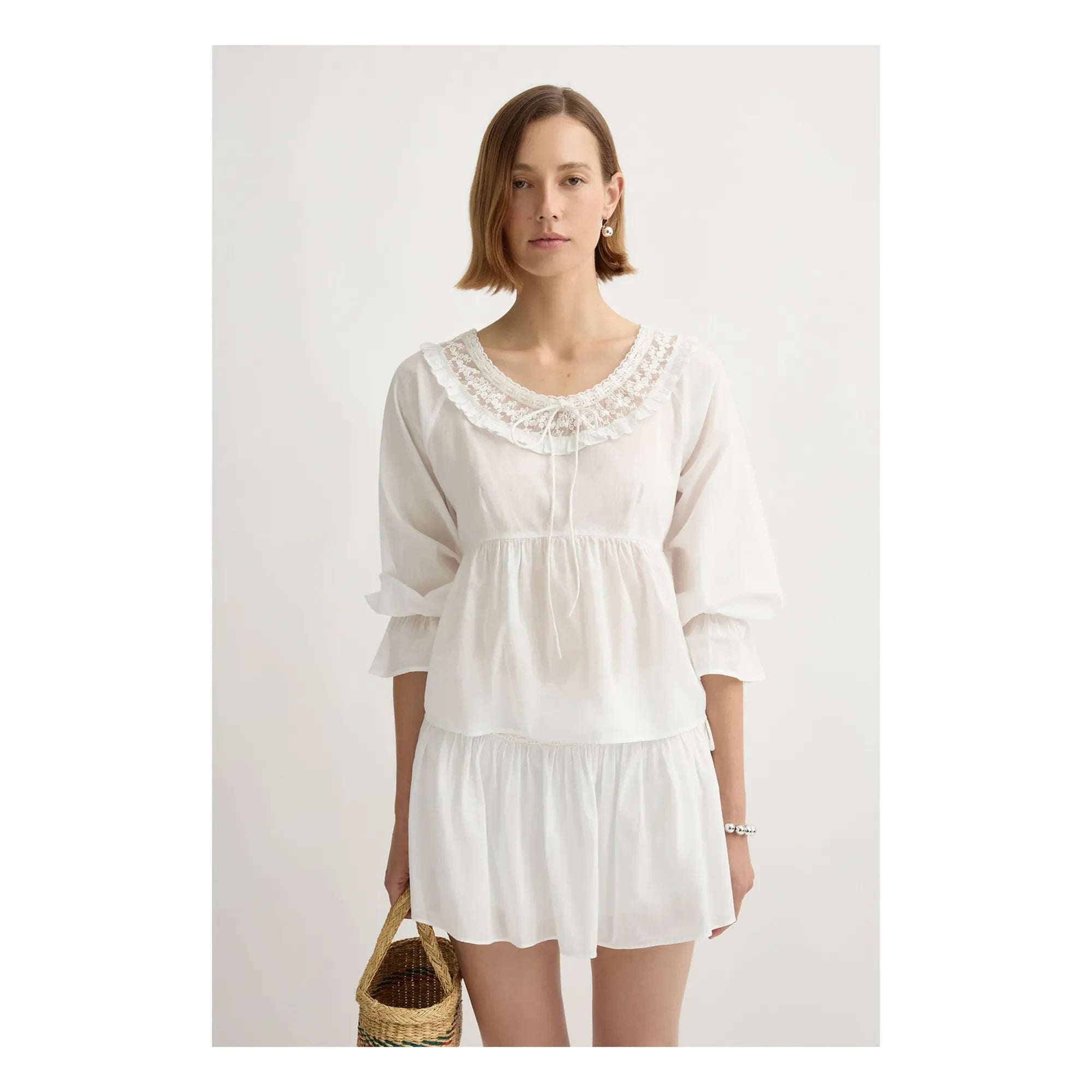 Posse - Blusa de algodón Danielle | Blanco
