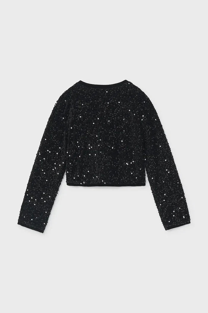 Chaqueta de terciopelo para niña Mayoral