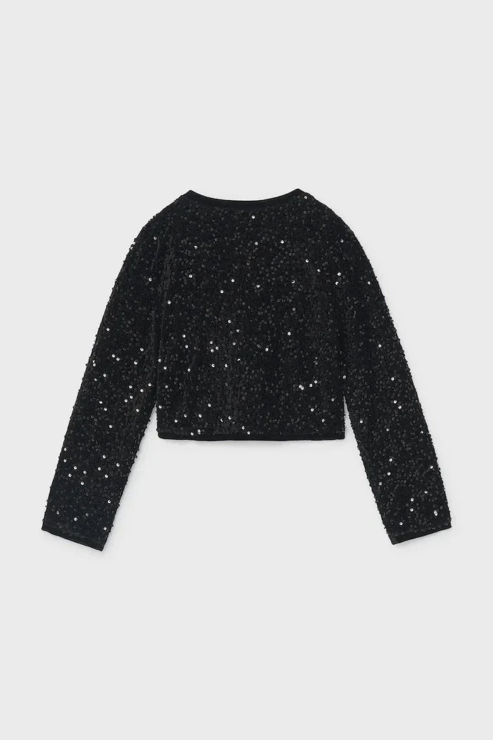 Chaqueta de terciopelo para niña Mayoral