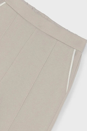 Pantalones lisos de algodón para mujer