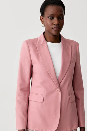 Chaqueta ORCHE de lino con mezcla de Weekend Max Mara para mujer con un botón