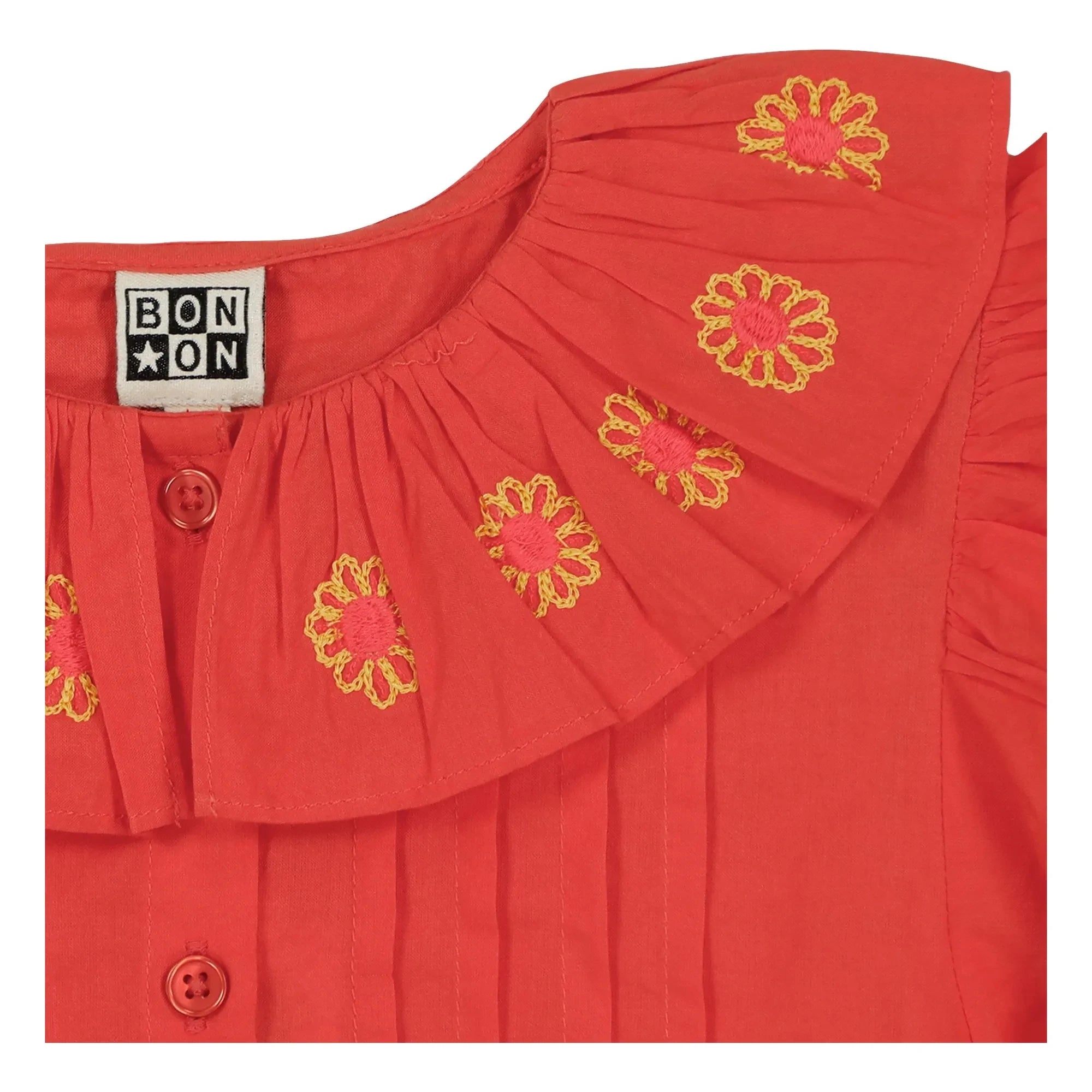 Bonton - Blusa de cuello bordado Nancy | Coral