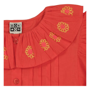 Bonton - Blusa de cuello bordado Nancy | Coral
