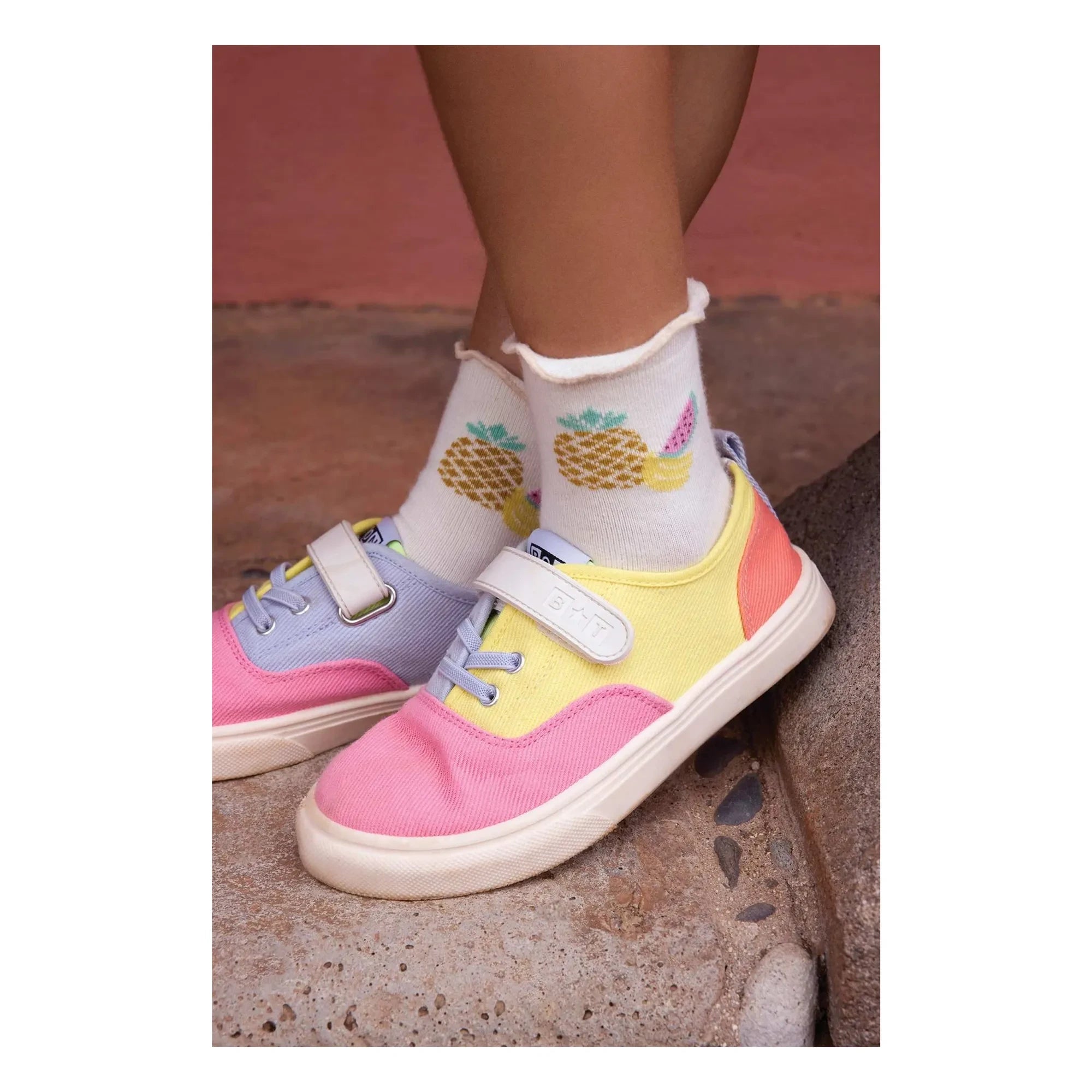Bonton - Zapatillas con Cordones Board Easy | Rosa caramelo