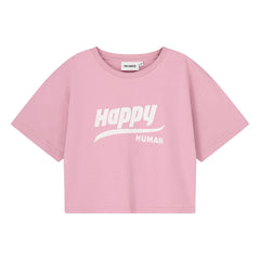 Cos I Said So - Happy Human camiseta de manga corta de algodón orgánico | Rosa