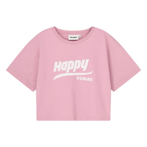 Cos I Said So - Happy Human camiseta de manga corta de algodón orgánico | Rosa