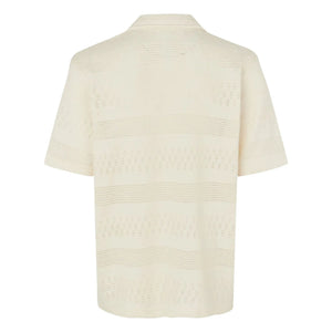 Samsoe Samsoe - Camisa Samartin de algodón de manga corta | Crema
