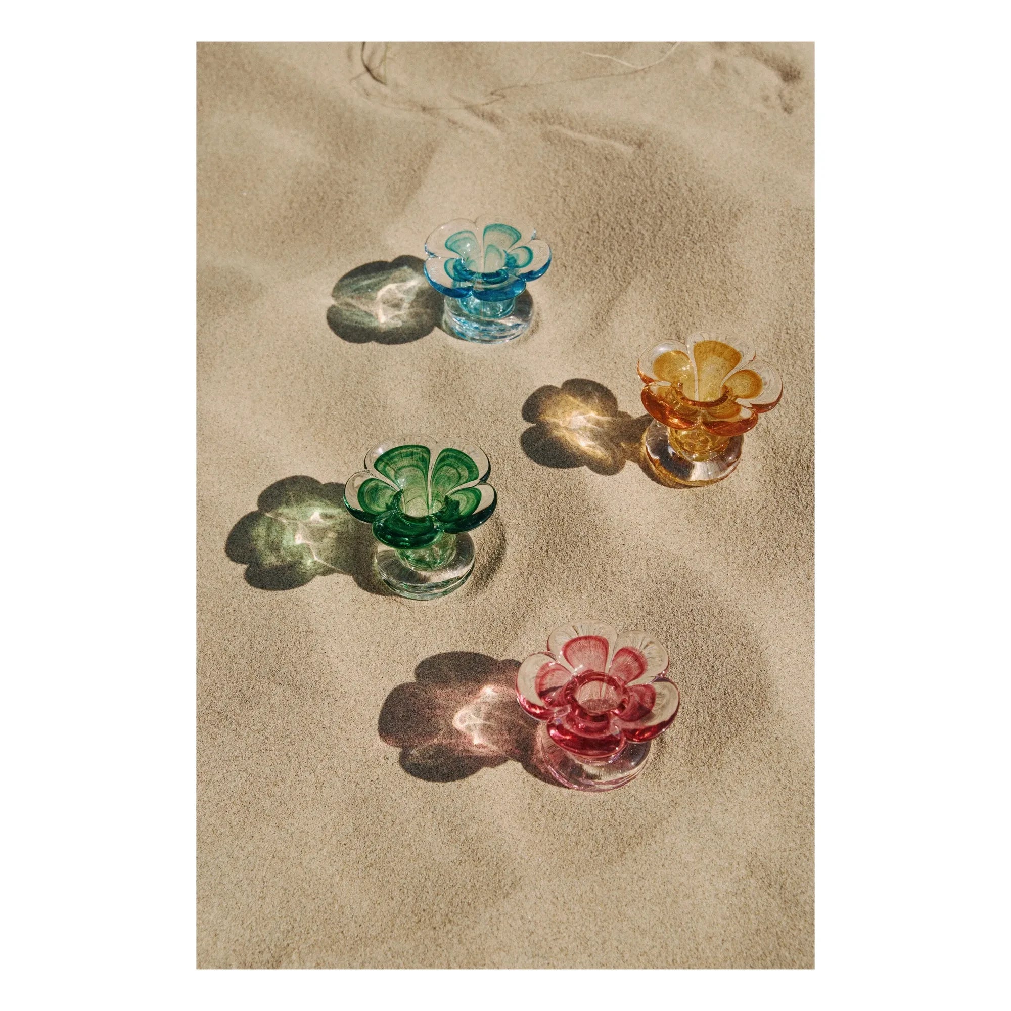 Denise - Candelabro de cristal Stella | Rosa