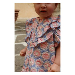 Konges Sløjd - Blusa de algodón orgánico Kim Snacks | Azul