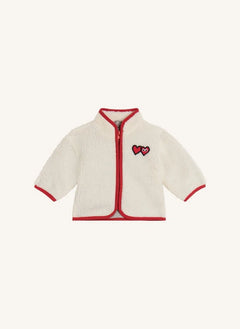 Stella McCartney Kids - Hearts Sherpa Ceket | Fildişi
