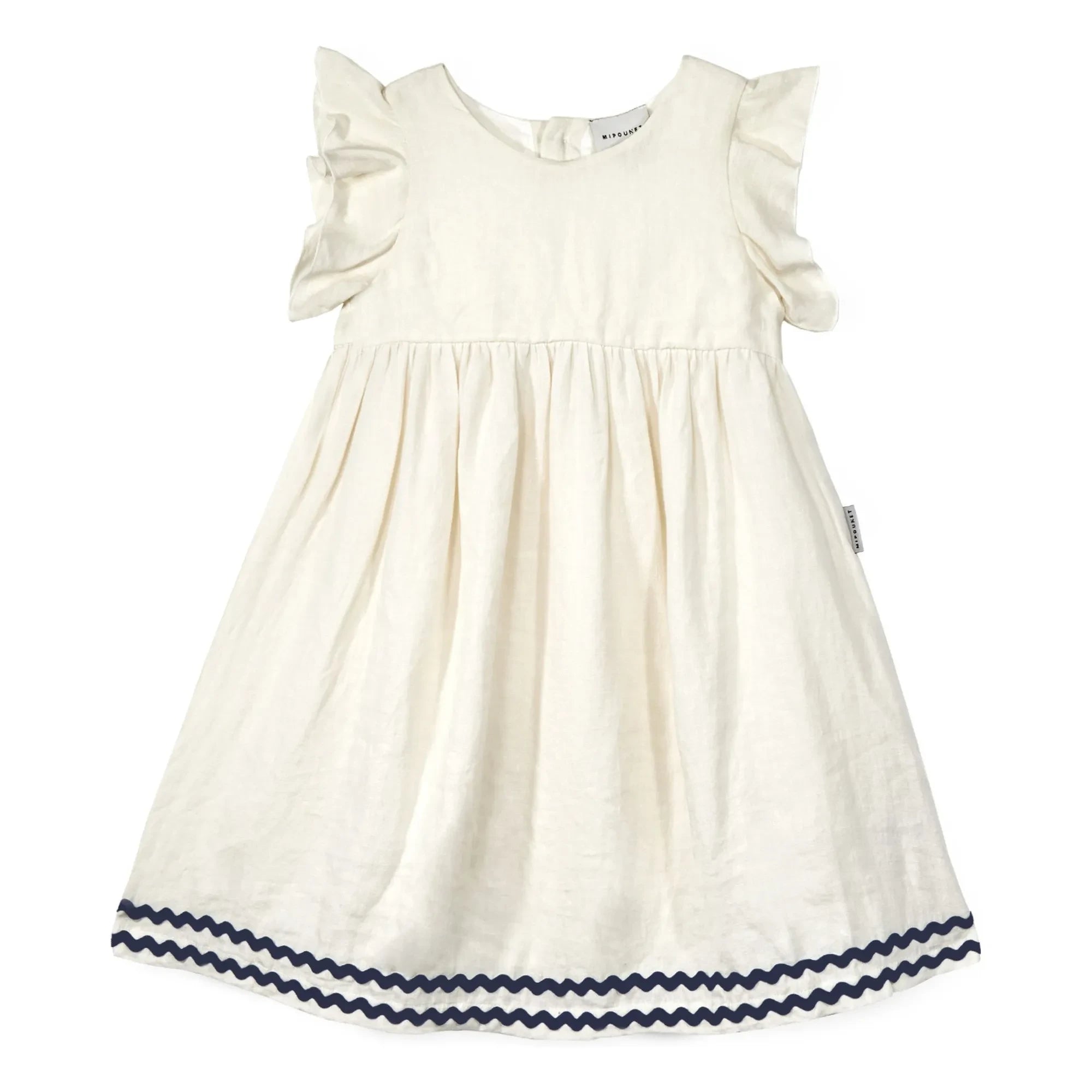 Mipounet - Vestido de lino Isaline | Crudo