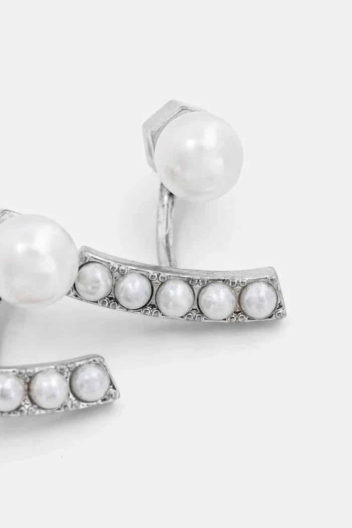 Pendientes de latón con circonitas AllSaints para mujer