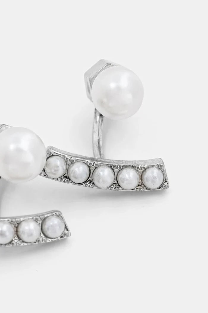 Pendientes de latón con circonitas AllSaints para mujer