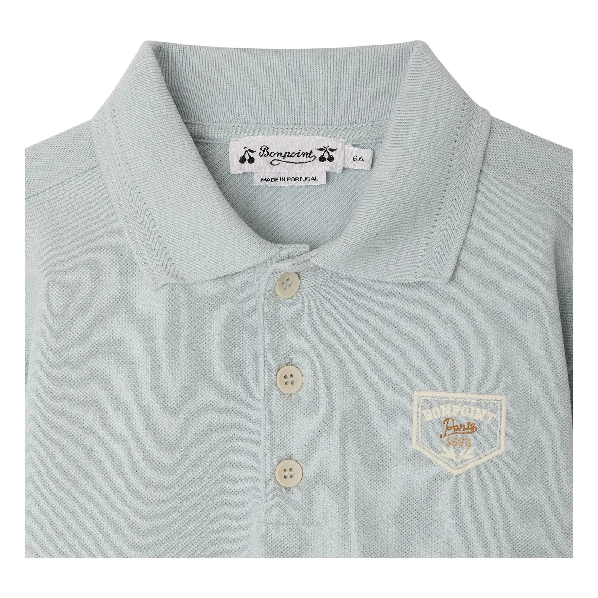 Bonpoint - Polo de algodón orgánico Lorris | Azul claro