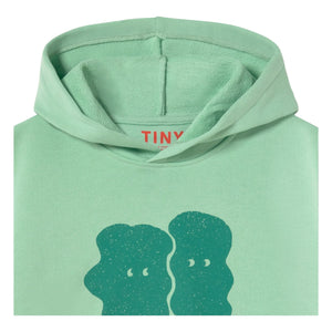 Tinycottons - Sudadera de algodón orgánico Good Friends | Turquesa