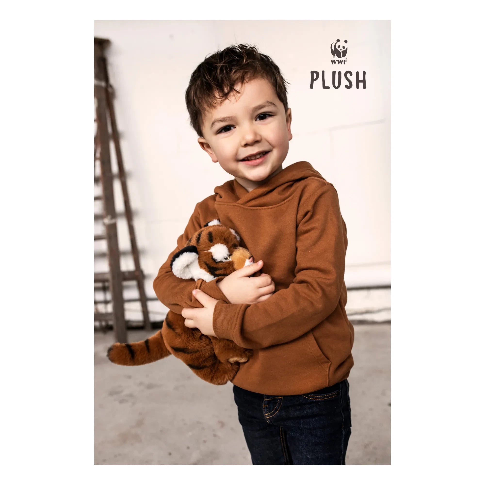 Bon Ton Toys - Peluche de tigre ecológico | Marrón
