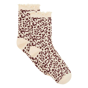 Hundred Pieces - CALCETINES LEOPARDO CLÁSICOS | Marrón claro