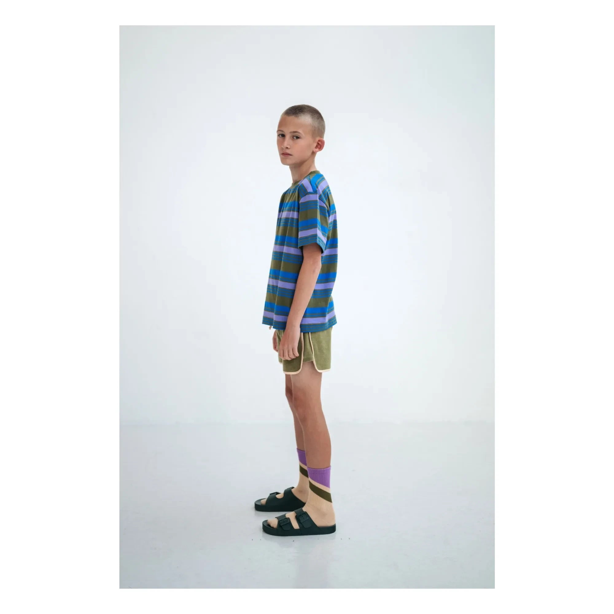 Repose AMS - Pantalón corto jogger de toalla de algodón orgánico | Caqui