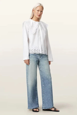 AllSaints Camisa de algodón para mujer MARIE