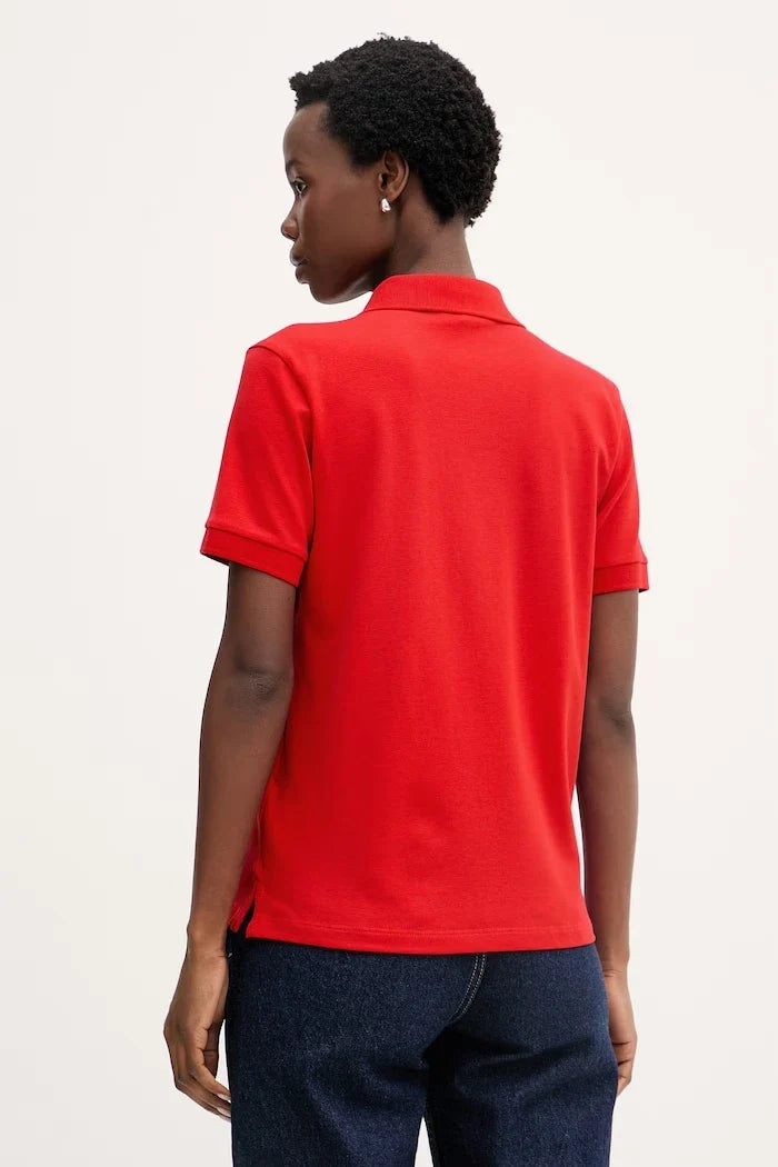 Camiseta Barbour Bowford para mujer con cuello de piqué elástico de algodón