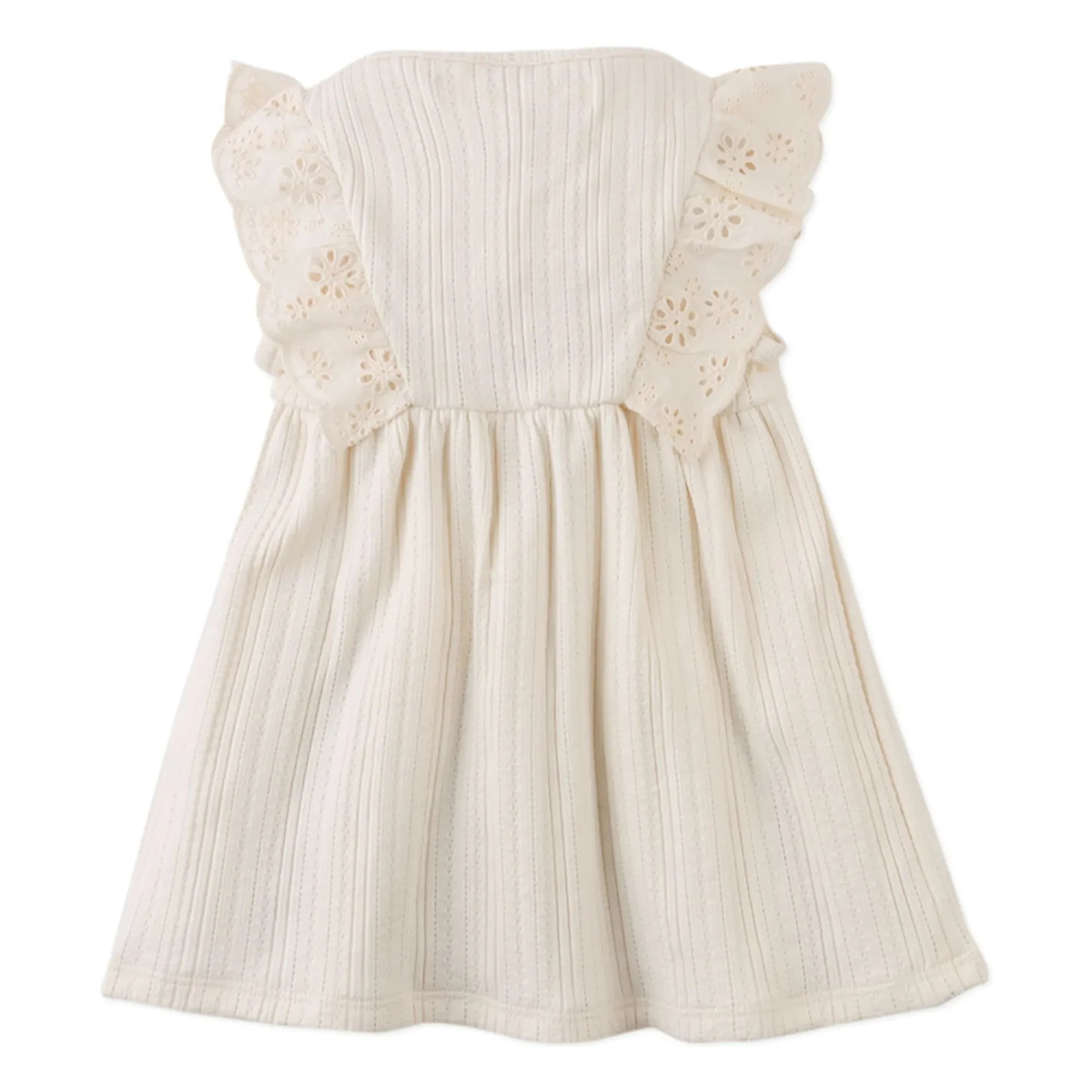 Gingersnaps - Vestido con volantes y bordados Elowyn | Crudo