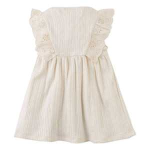 Gingersnaps - Vestido con volantes y bordados Elowyn | Crudo